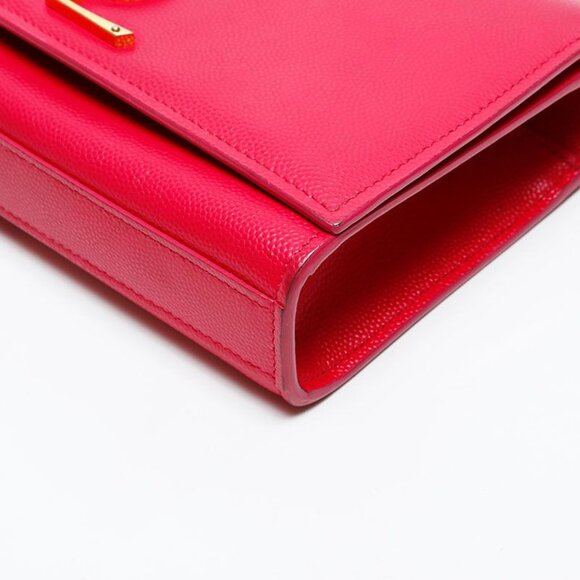 Saint Laurent Yves Shoulder Bag Logo Kate Mini Leather Chain - Picture 6 of 10